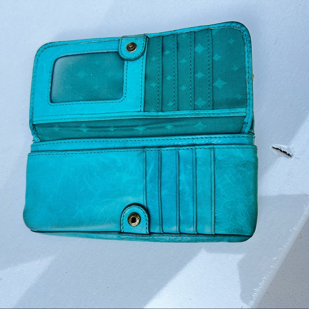 Fossil Green Leather Wallet - image 4